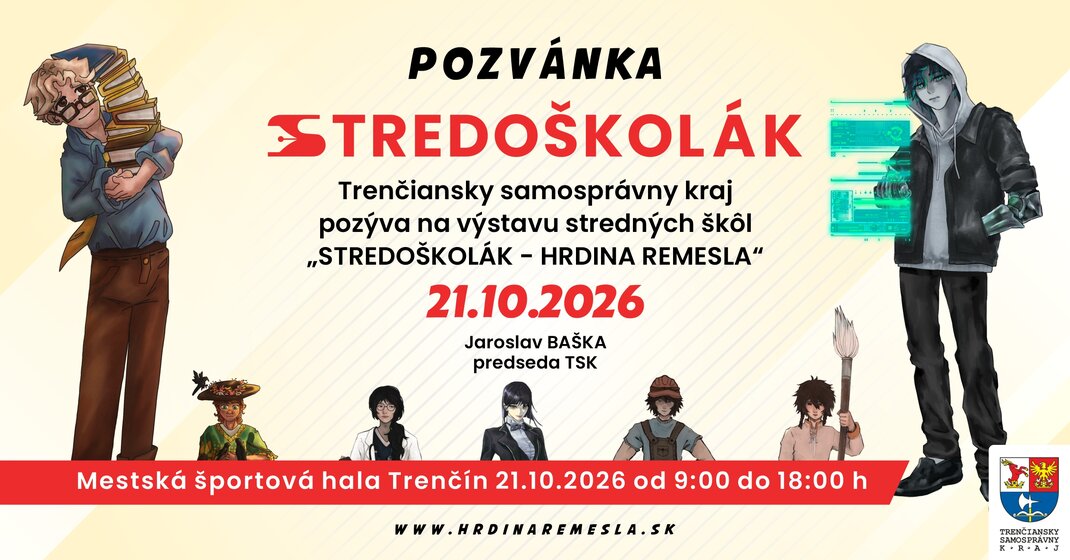 Pozvánka na 25. ročník výstavy STREDOŠKOLÁK - HRDINA REMESLA